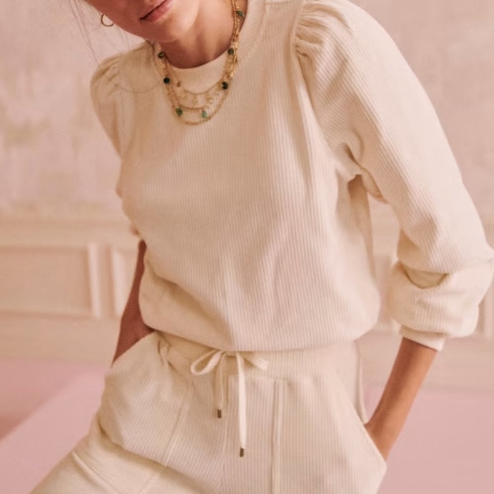 Sezane Josie Sweatshirt in Plum NWT - Picture 6 of 10